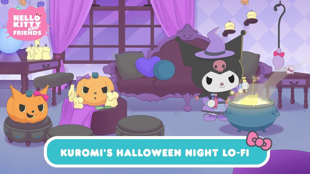 Kuromi’s Lofi ASMR Halloween Night | Hello Kitty Lo-Fi Music ASMR