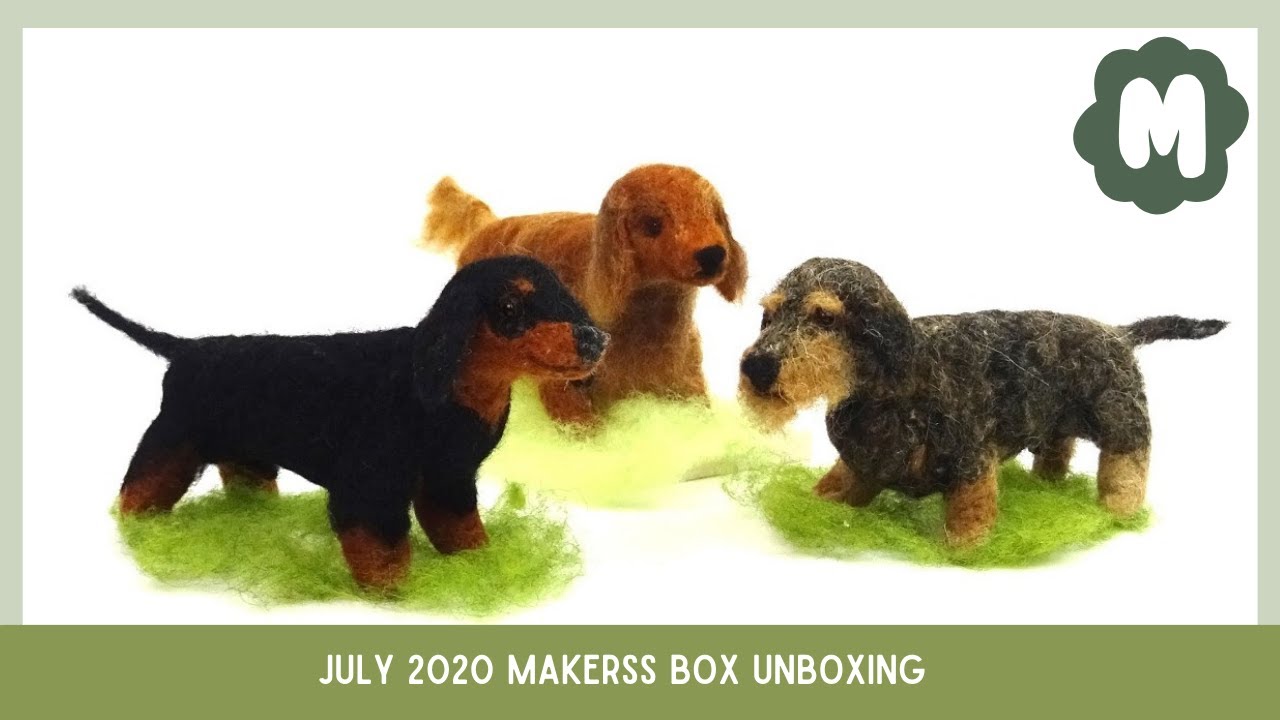 July 2020 'Dachshund Trio' Makerss Box Subscription