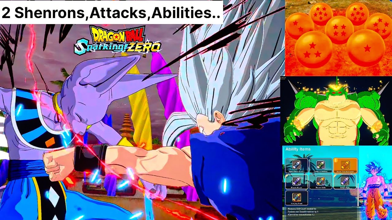 DRAGON BALL: Sparking! ZERO - Combos , Shenron Wishes & Vegeta Destruction 