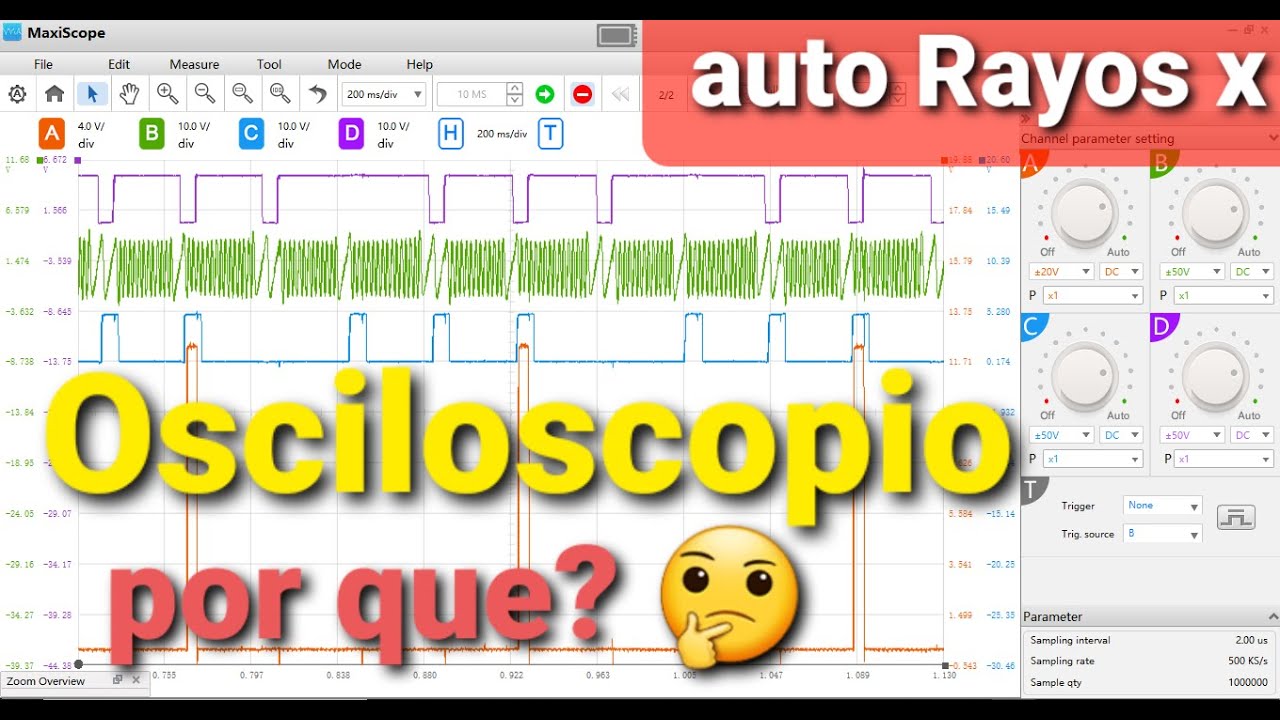 diagnosticos con RAYOS X 🙄  uso de Osciloscopio - un HERRAMIENTA muy util