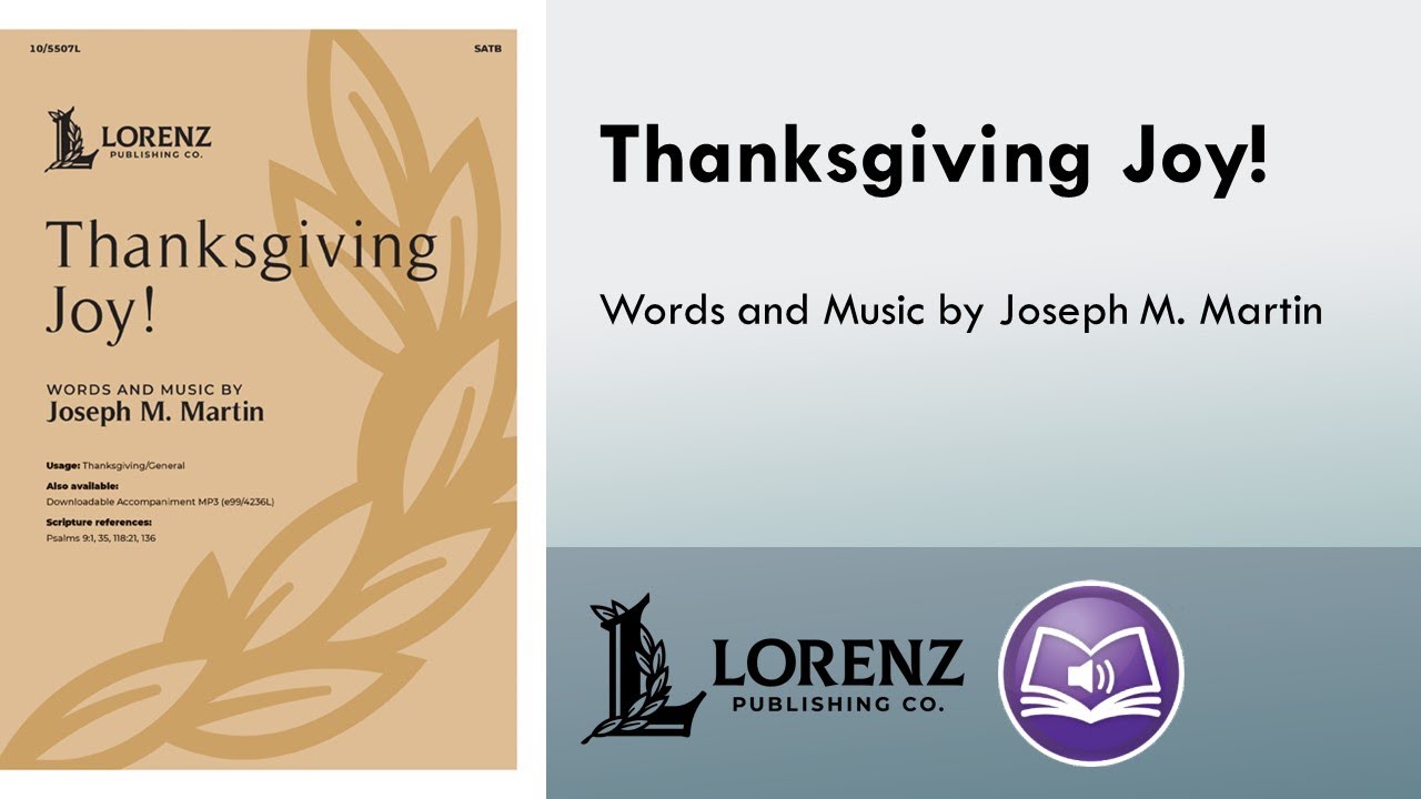 Thanksgiving Joy! (SATB) - Joseph M. Martin