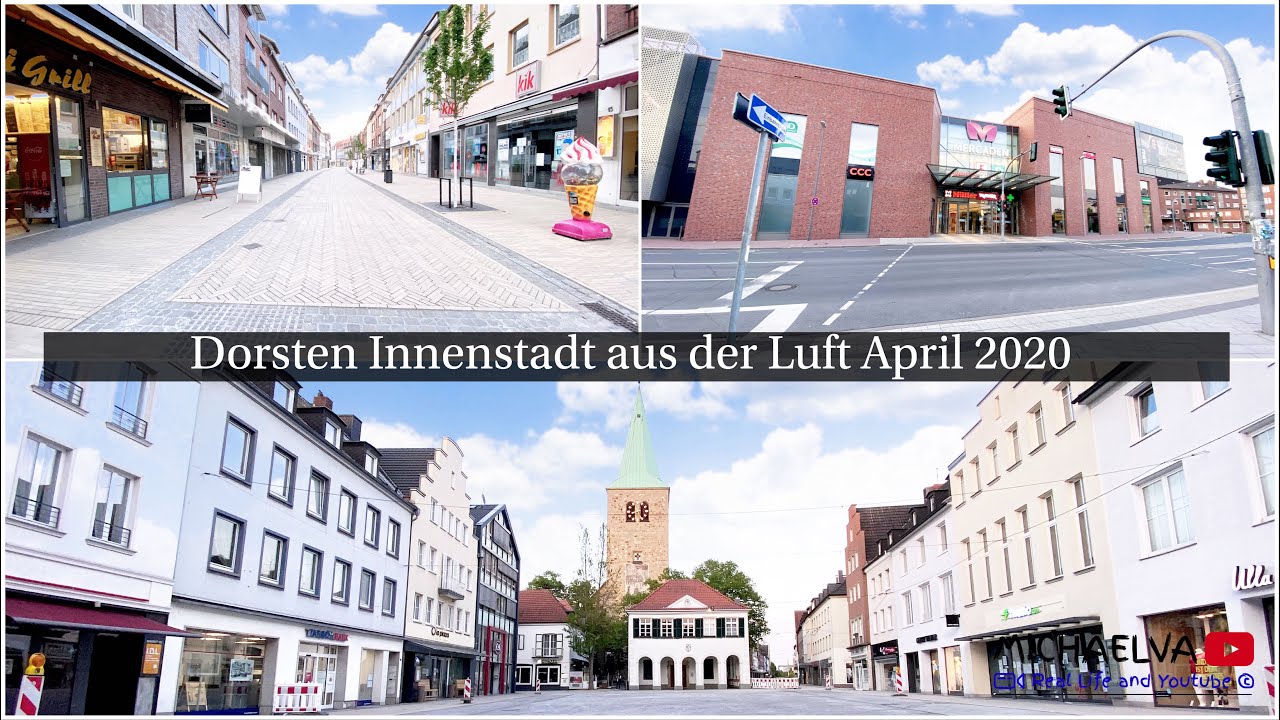 Dorsten Innenstadt aus der Luft April 2020 DJI Mavic Mini (4K)