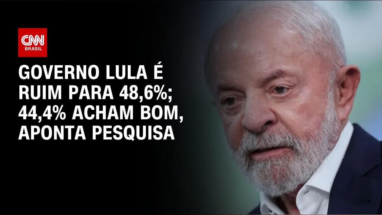 Atlas/Bloomberg: governo Lula &eacute; ruim para 48,6%; 44,4% acham bom | CNN NOVO DIA