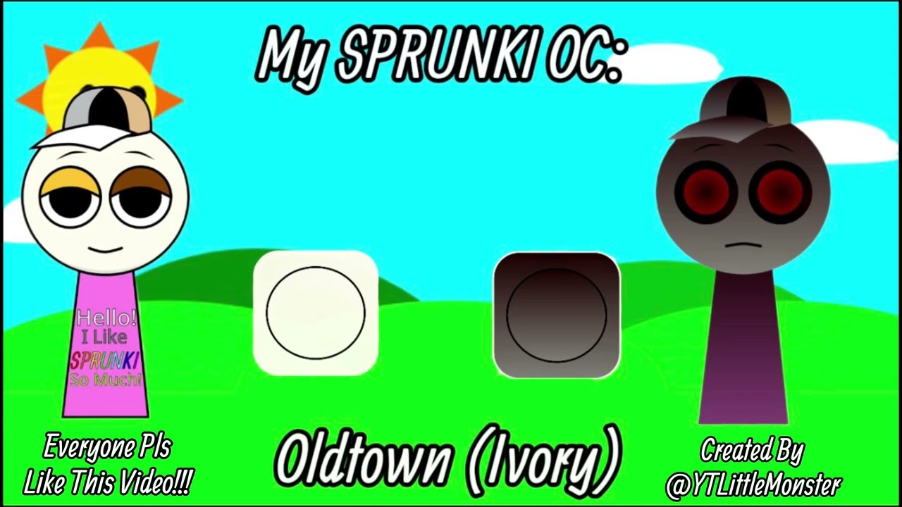 My 47th Sprunki OC: Oldtown (Color: Ivory), He Plays The Shamisen (The Japanese Instrument Indeedly)