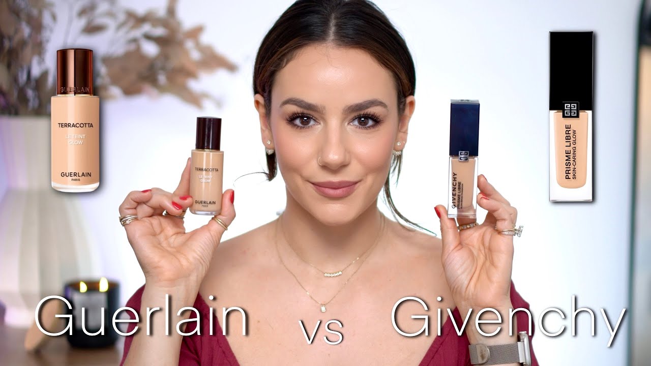 GUERLAIN TERRACOTTA GLOW vs GIVENCHY PRISME LIBRE GLOW: Full Day Wear Test || Tania B Wells