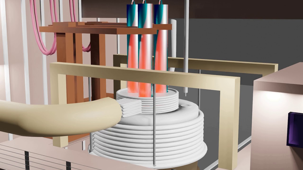 ladle furnace (secondary metallurgy) 3d animation
