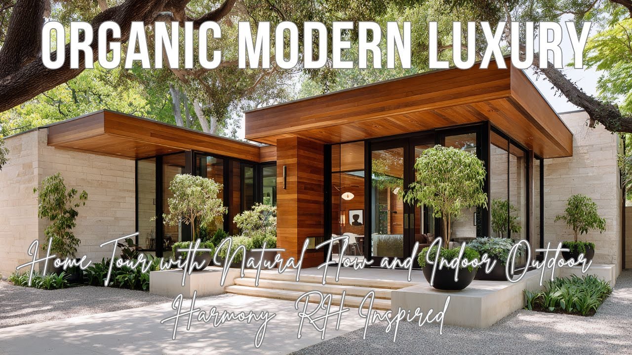 Organic Modern Luxury Home Tour with Natural Flow and Indoor Outdoor Harmony  RH Inspired