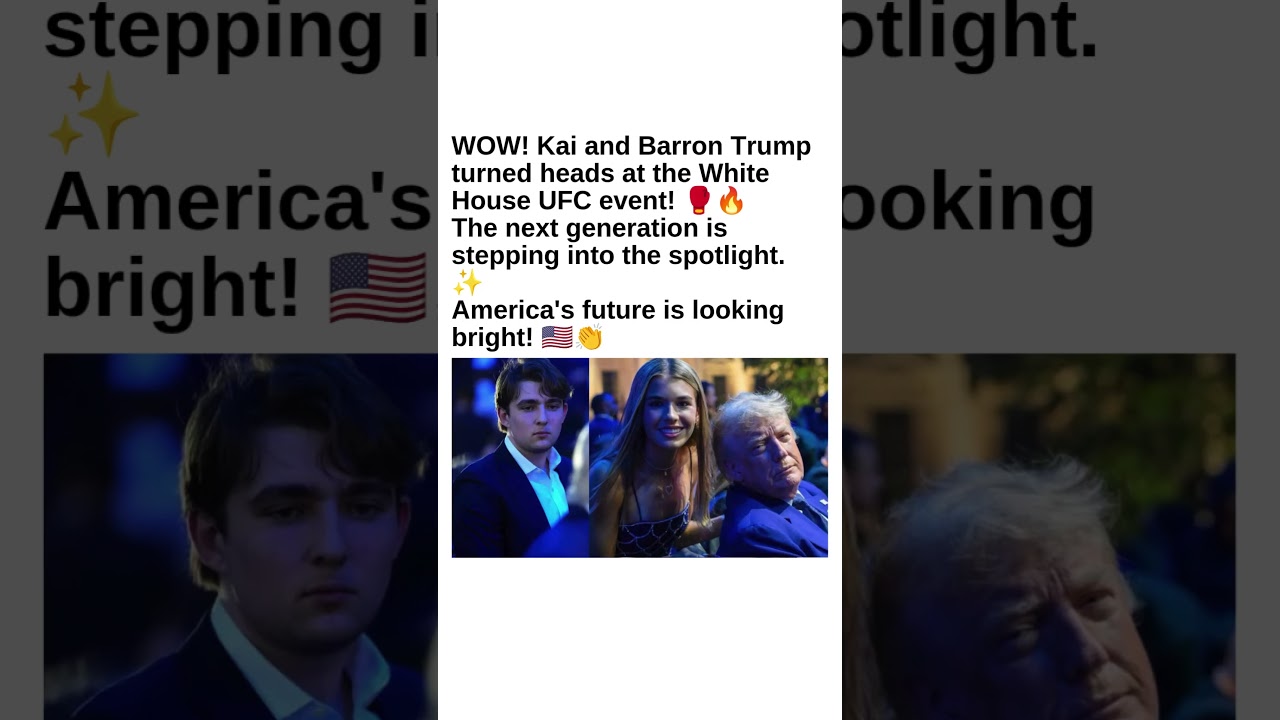 Barron & Kai Trump Go Viral 🇺🇸