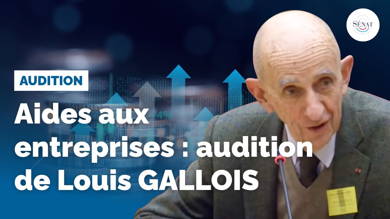 Aides aux entreprises : audition de Louis Gallois