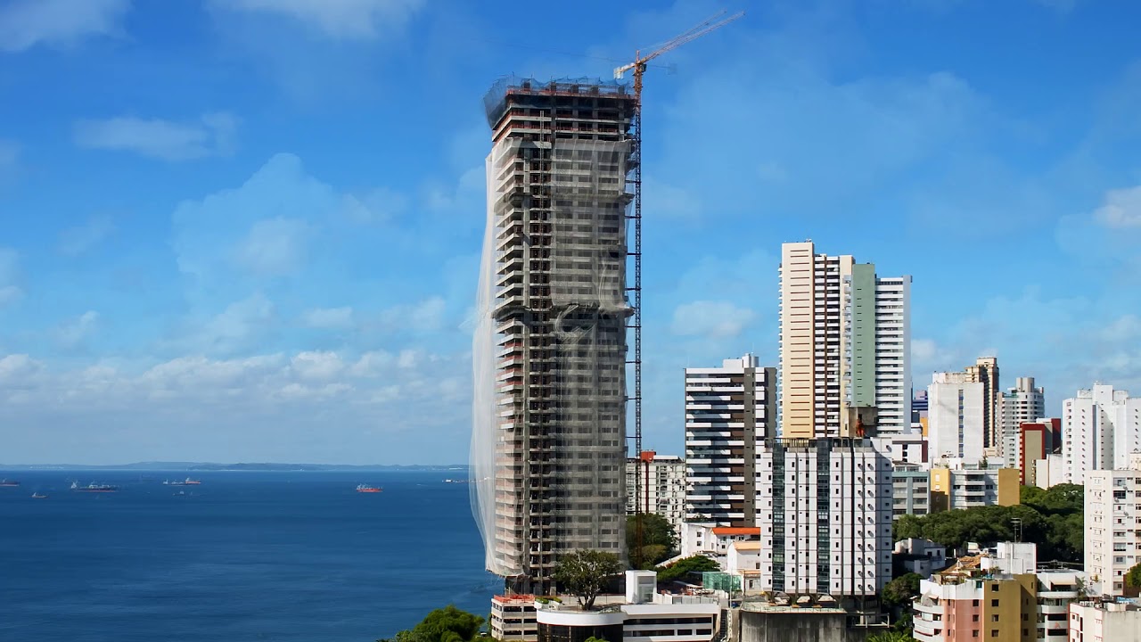 Skyscraper Construction Time Lapse of Mans&atilde;o Wildberger in Brazil