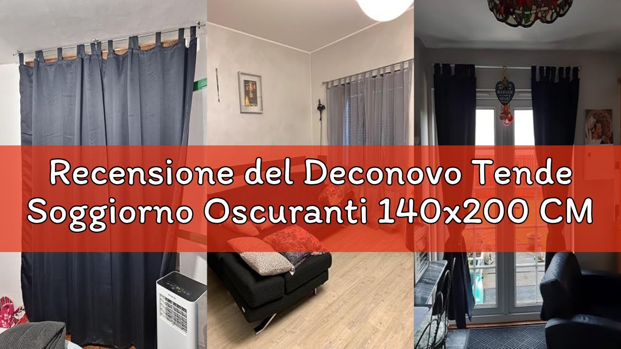 Recensione del Deconovo Tende Soggiorno Oscuranti 140x200 CM 2 Pezzi, Tende Termiche Isolanti Modern