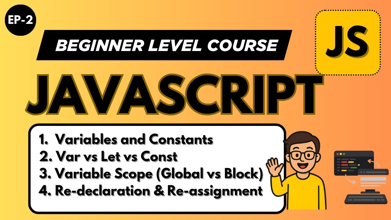 Variables in JavaScript  | Var, Let and Const Variables | JavaScript Tutorial in Hindi (2026)