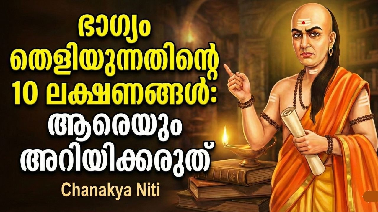 ഭാഗ്യം തെളിയുന്നതിന്റെ 8 ലക്ഷണങ്ങൾ: ആരെയും അറിയിക്കരുത് | Chanakya Niti Secrets