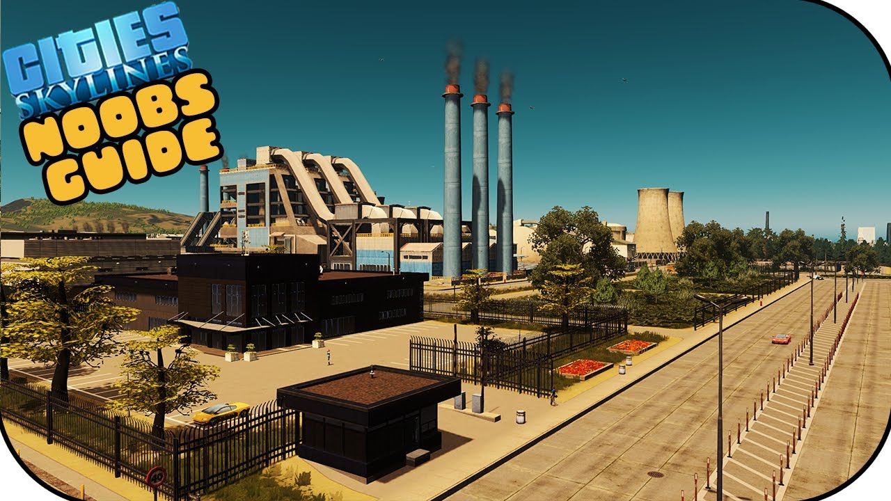 Building A Vanilla Power Plant In Cities Skylines! | Noobs Guide