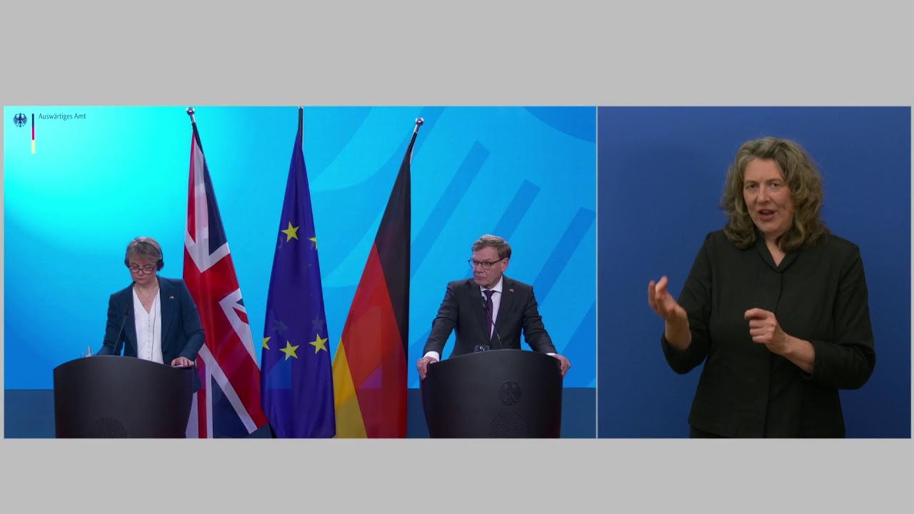 Pressekonferenz des Bundesaußenministers Wadephul und seiner britische Amtskollegin Yvette Cooper