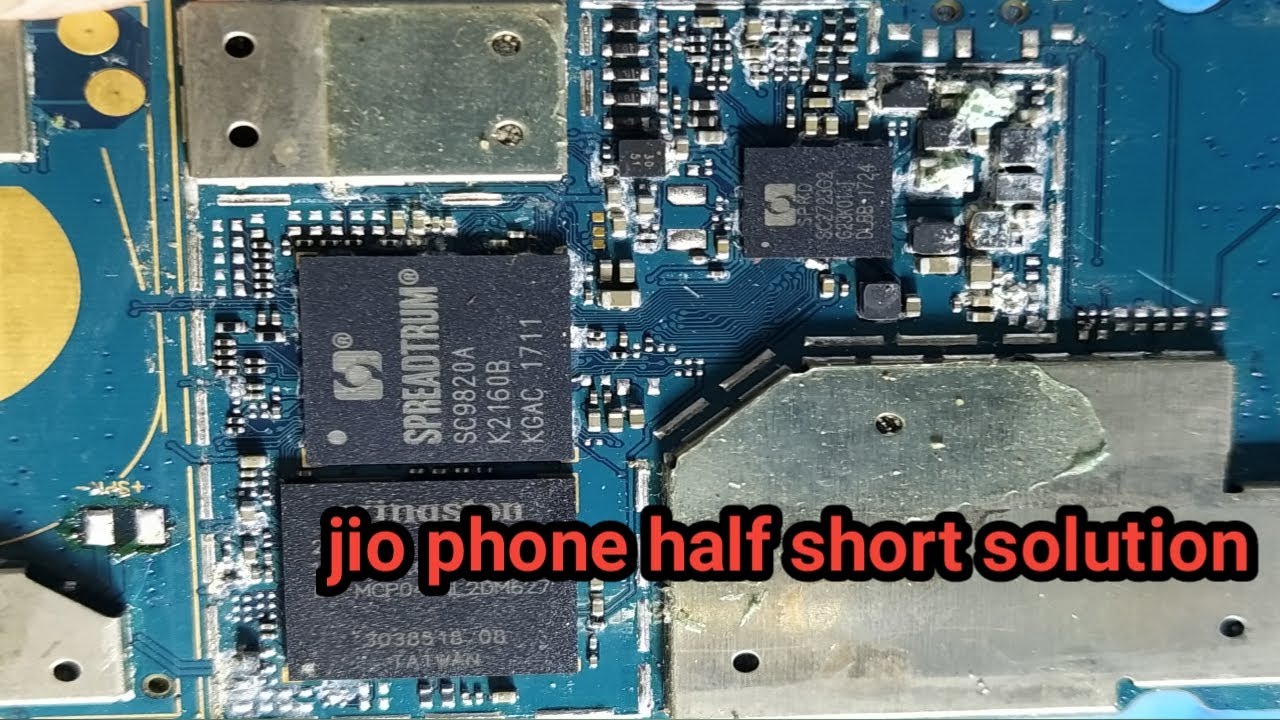 jio phone half short solution||jio phone f81e shorting problem
