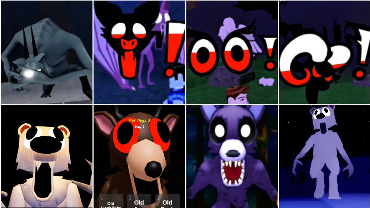 99 In The Forest & Jungle & Arctic & Winter & Island & Wild West All Jumpscares #99night 