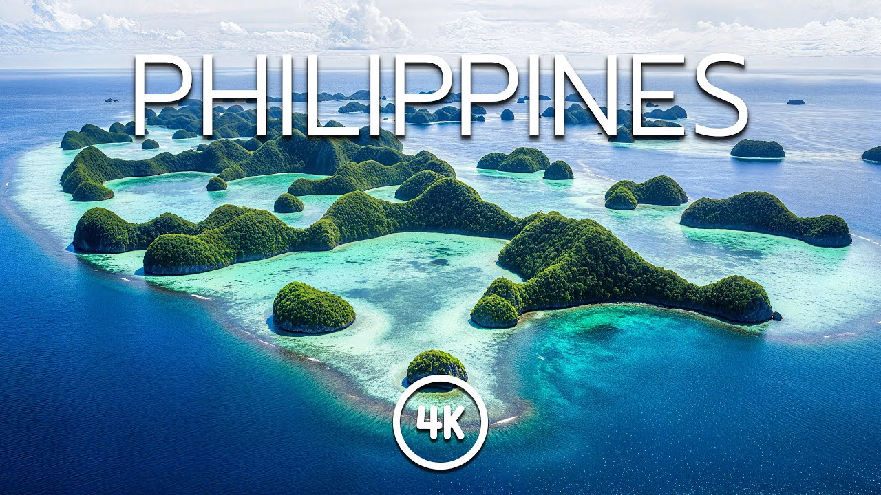 PHILIPPINES 4K – Flying Over Tropical Wonders with Relaxing Piano Music