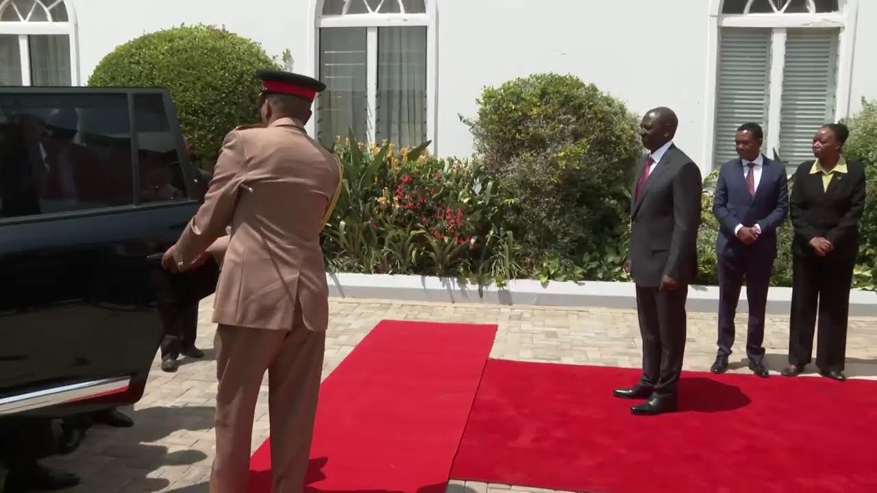 Official visit by Eritrean President Isaias Afwerki, State House, Nairobi.