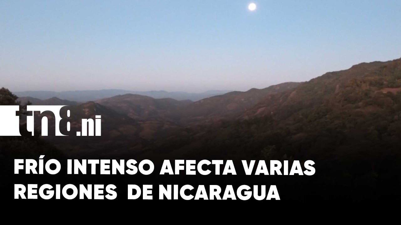 Frío intenso afecta varias regiones de Nicaragua y cambia la rutina de familias