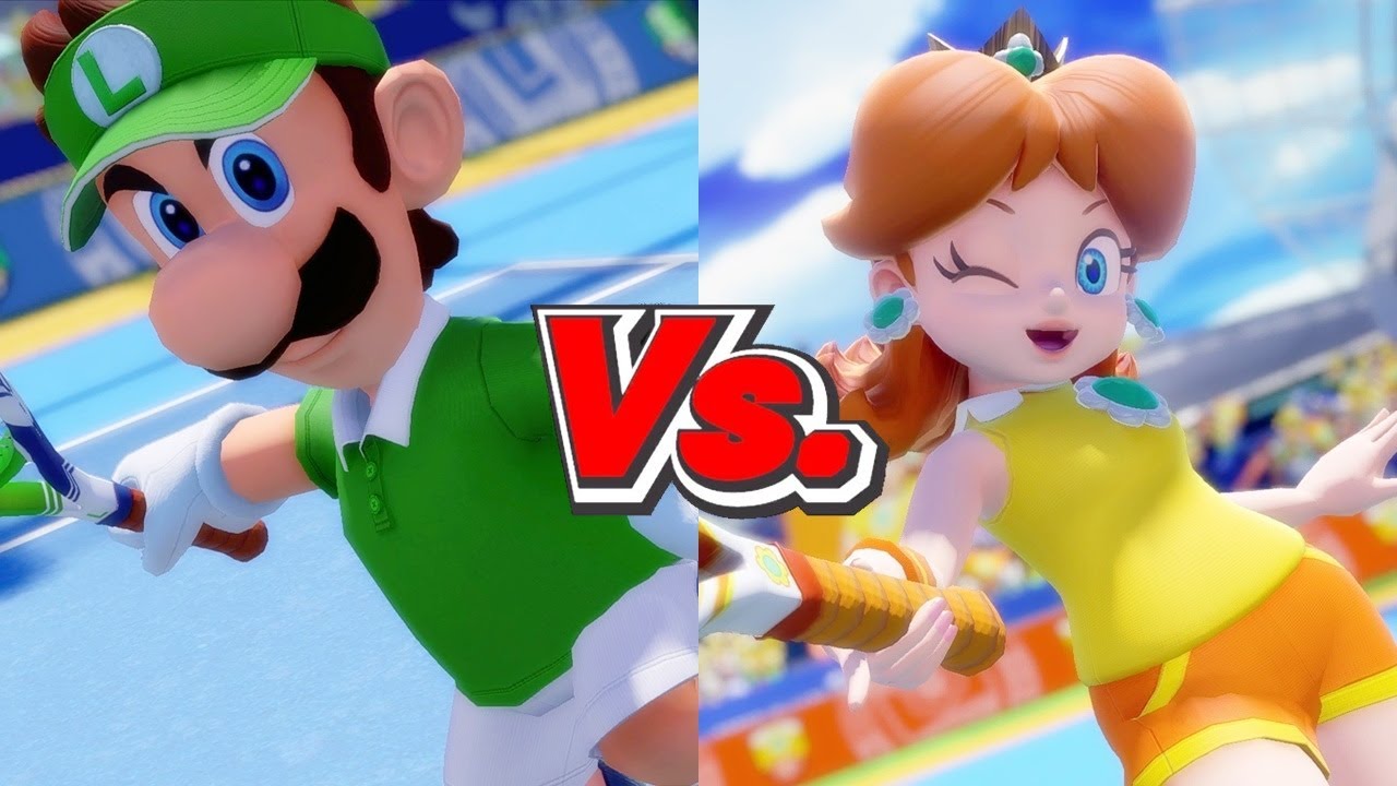 Mario Tennis Aces - Luigi Vs. Daisy