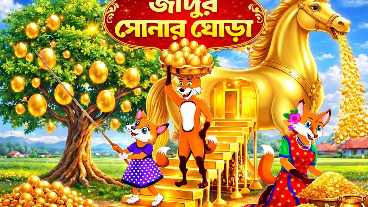 সোনার ঘোড়ার দেওয়া উপহার 😍| Sonar gudar golpo | Bengoli cartoon video| Cartoons On | Moral story