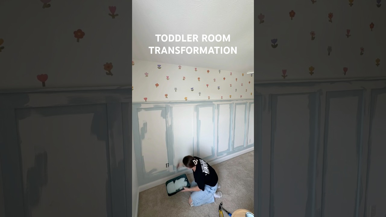 Toddler room transformation #diy #painting #roomtransformation