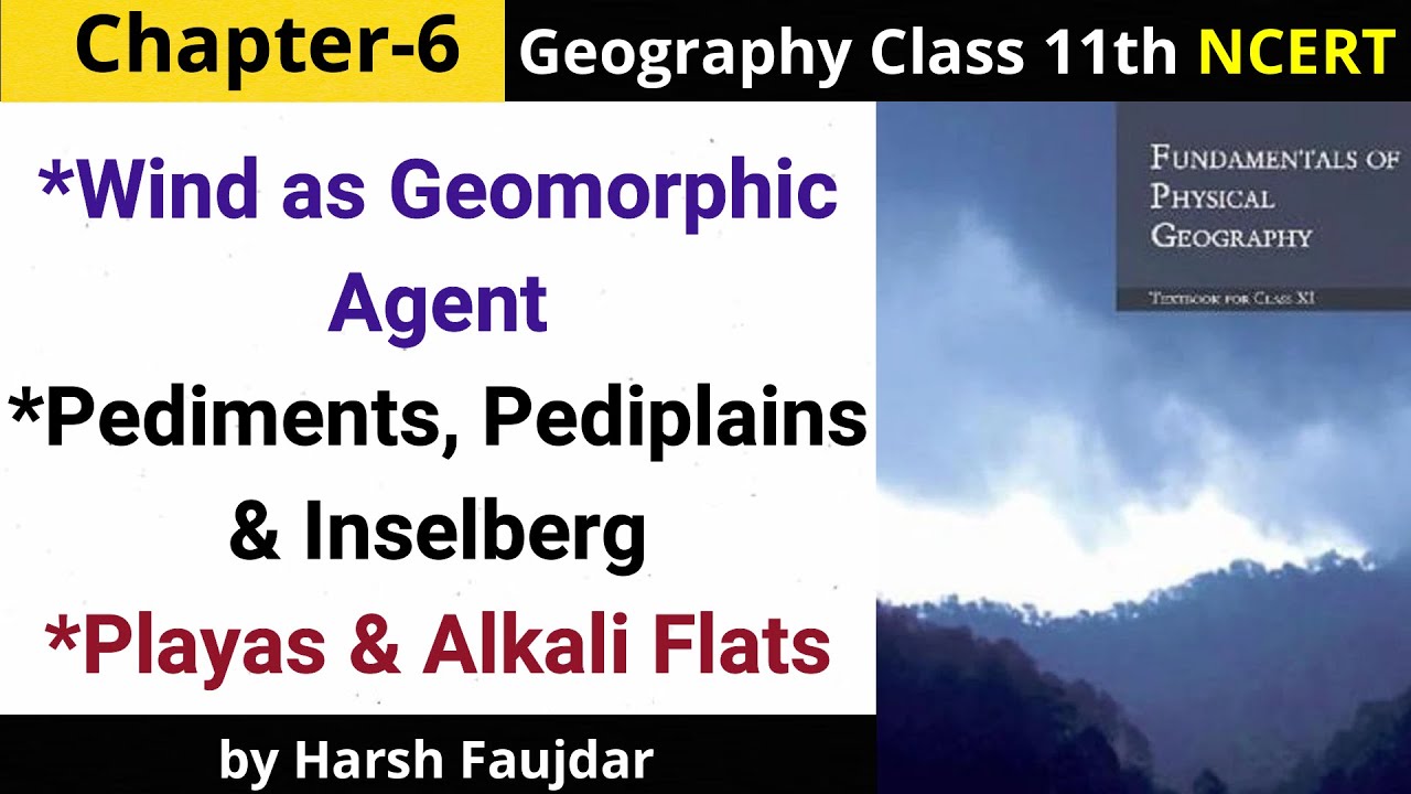 G33: Desert Landforms- Pediments, Pediplains, Inselberg, Playas | Class 11 Geography
