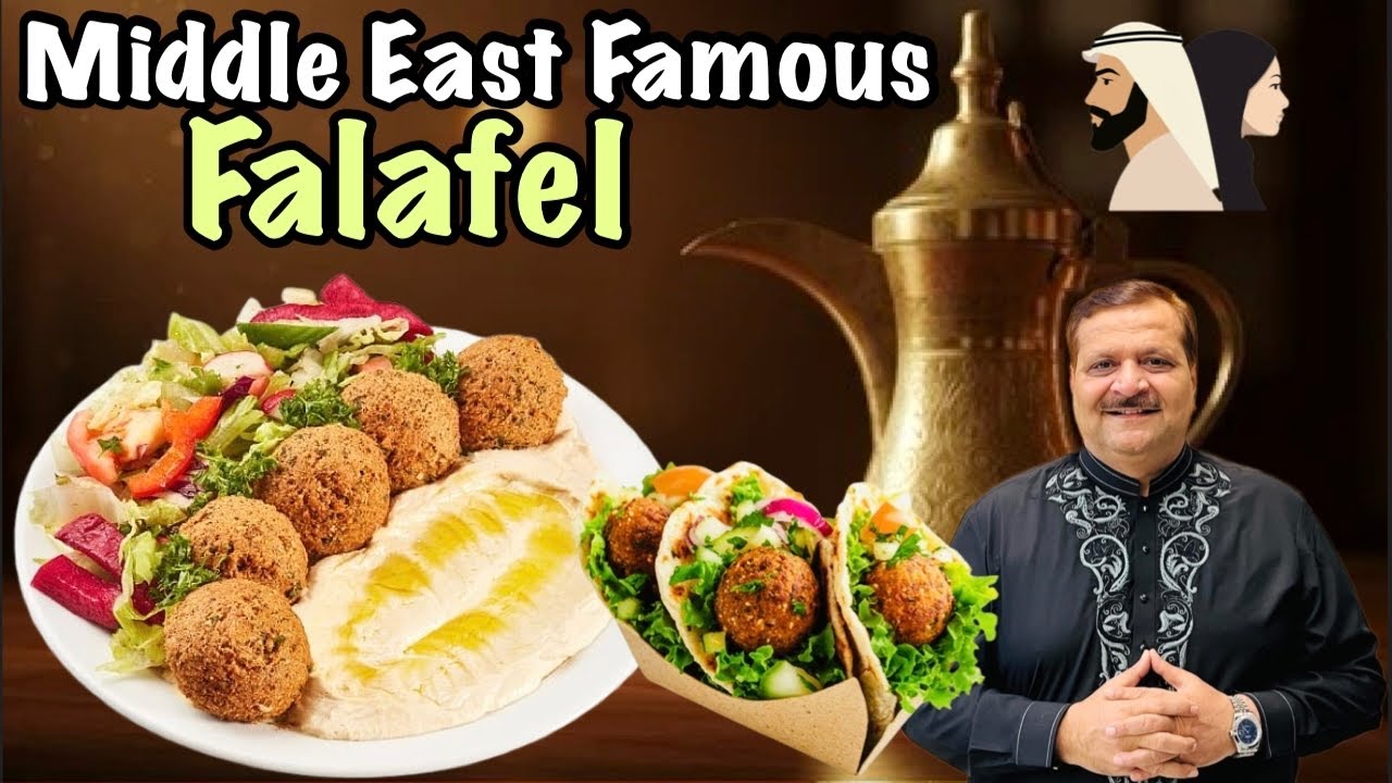 Homemade Falafel Recipe | Middle East Street Food | No Oven | Super Crispy & Tasty
