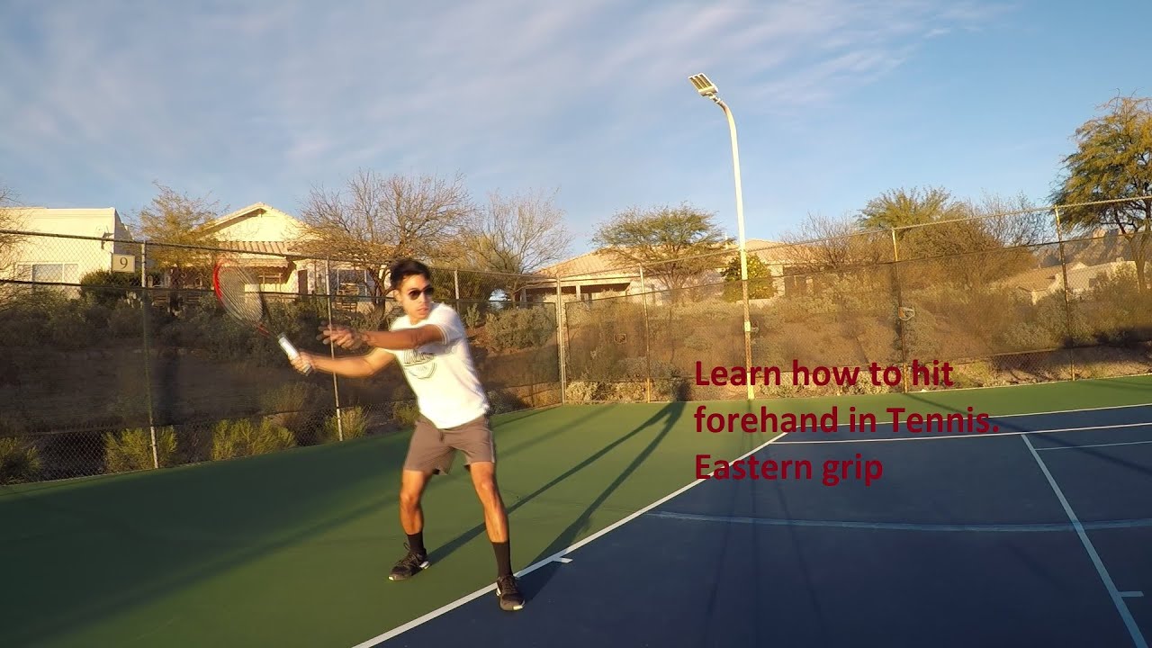 How to Hit a forehand with an Eastern grip. Tennis Tips