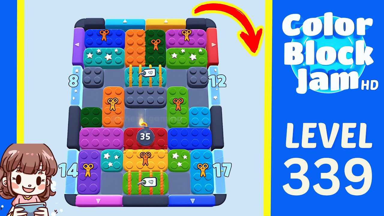 Color Block Jam Level 339 Solution Walkthrough