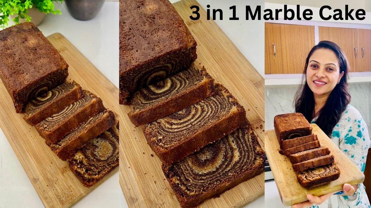 3 in 1 Marble Cake | My Last Cake Recipe🥹 मैंने  सोच लिया इसके बाद Cake अब में कभी भी नहीं बनाउंगी