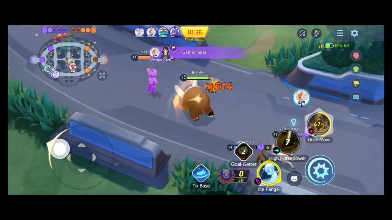 Ice Fang + High HorsePower Combo Mamoswine | Pokemon Unite