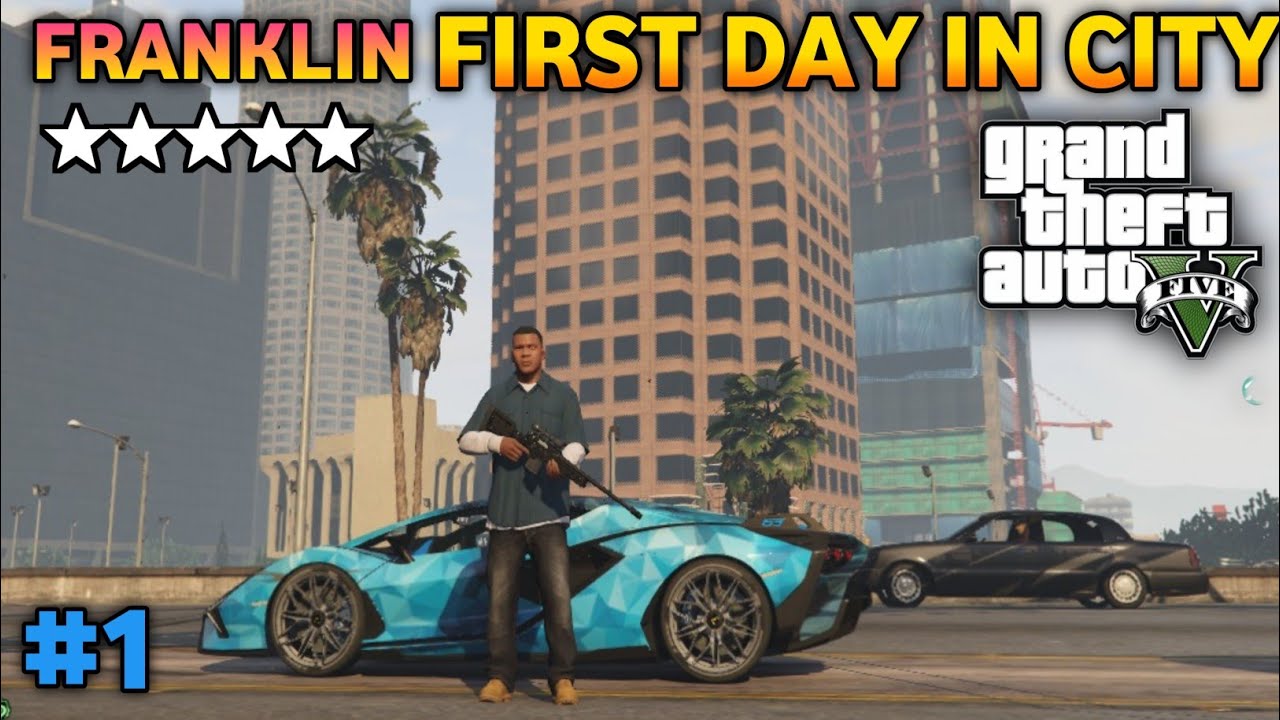 Gta v Franklin First Day In City New Gangster #1 #gaming #technogamerz #gtav 
