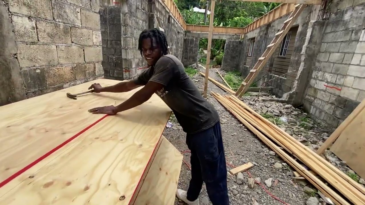 How to make forms for decking  #construction #hardwork #fyp