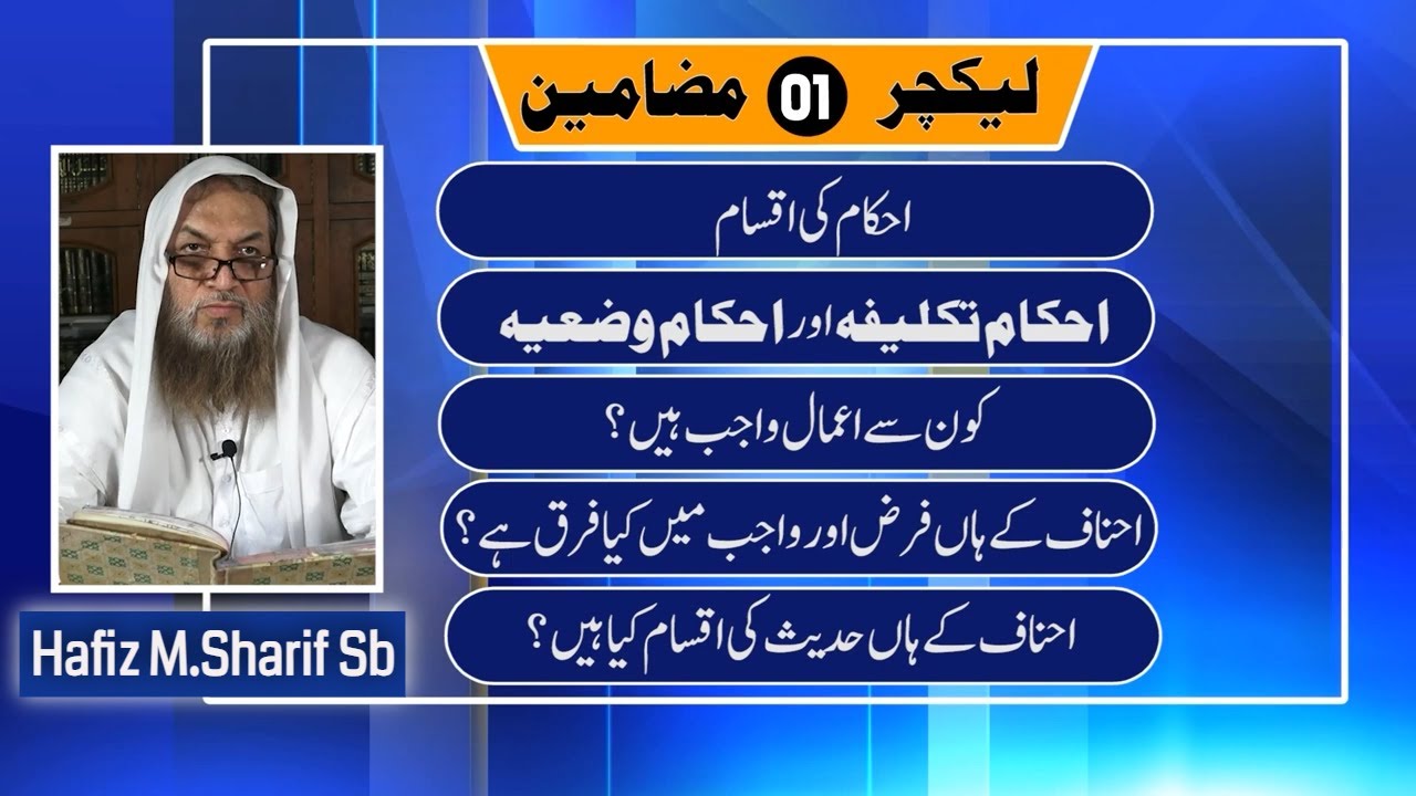 Usool e Fiqh اصولِ فقہ | EP-01 | Hafiz Muhammad Sharif | @AlEhsaanTV