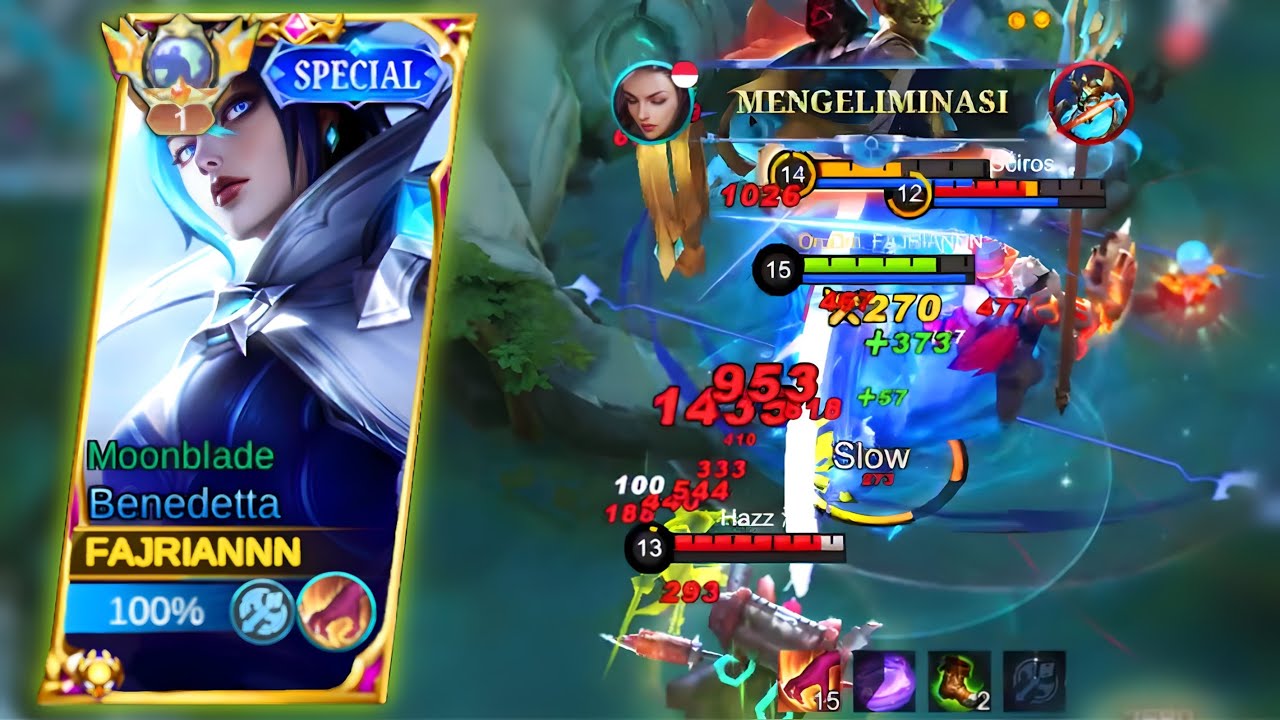 TOP GLOBAL BENEDETTA | BENEDETTA HYPER ROTATION | BENEDETTA GAMEPLAY MOBILE LEGENDS