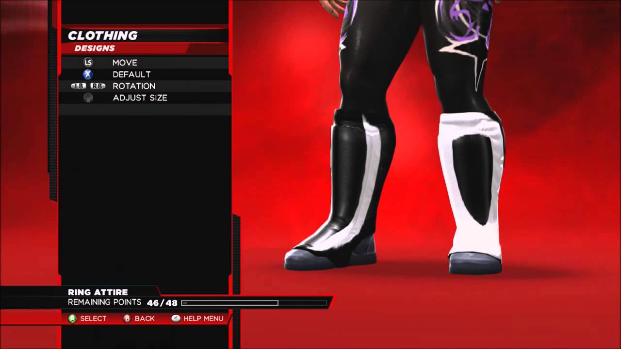 WWE2K14 How to Create A Superstar tight attire ﻿