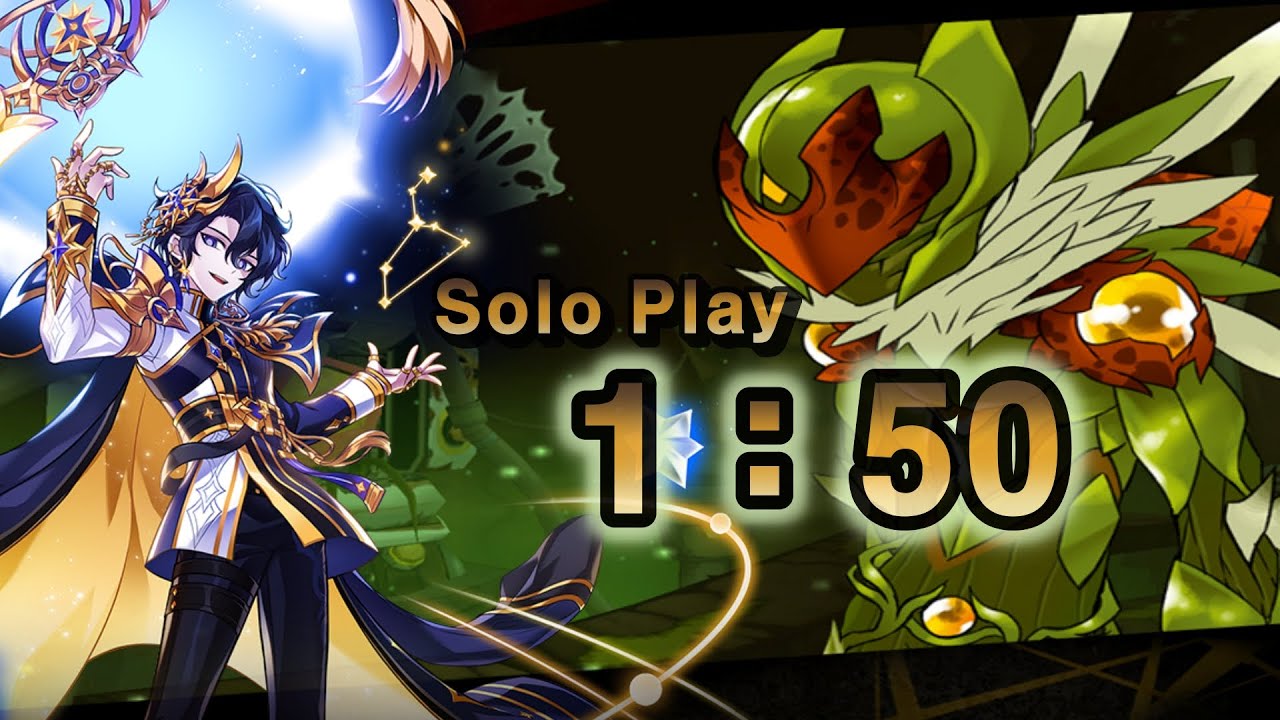 [Elsword KR] Noah 2nd Celestia 4-X Solo Play / 엘소드 노아 2라인 셀레스티아 비밀던전 운송터널 오염구역 1:50