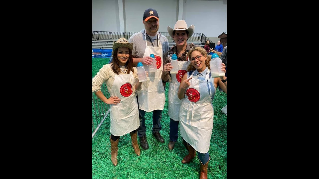 2022 Celebrity Goat Milking Championship at Houston Livestock Show & Rodeo