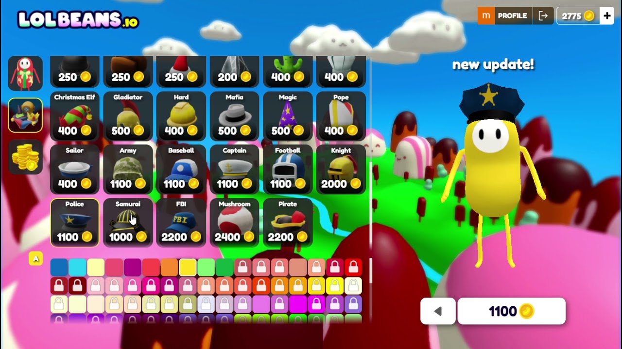 LOLBeans.io; new update