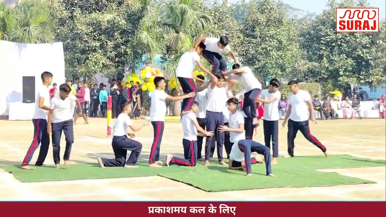 Human Pyramid Formation #Students middle Wing | Suraj School Sec 56