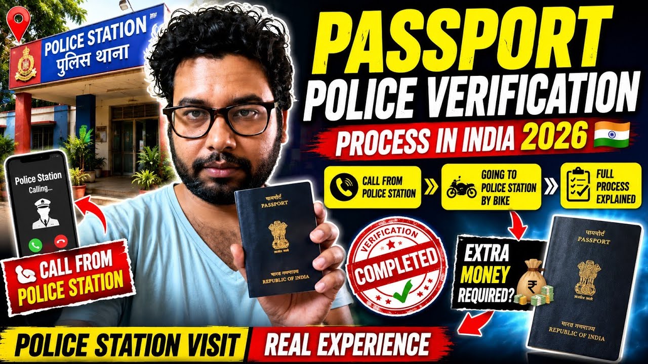 Vlog 82 | Passport Police Verification Process in India 2026 🇮🇳 | Police Station Visit | Full Vlog