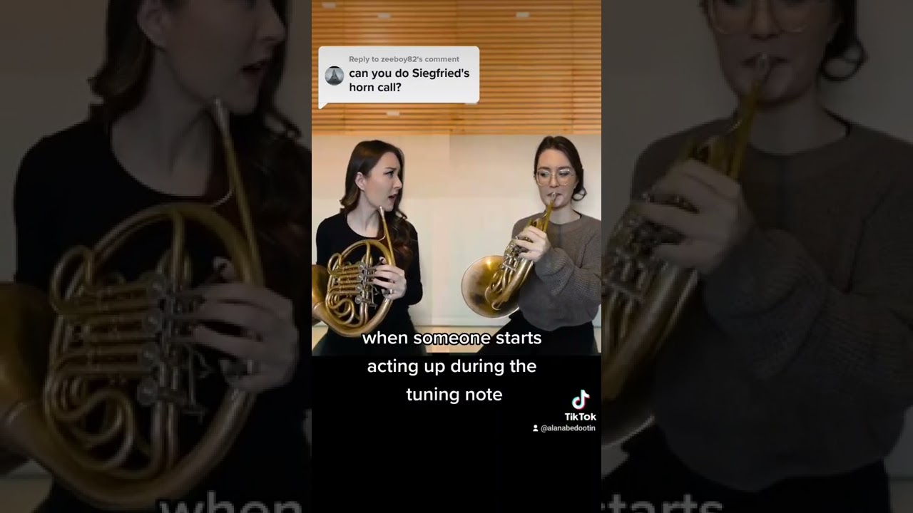 when someone starts acting up during the tuning note 💀 #frenchhorn