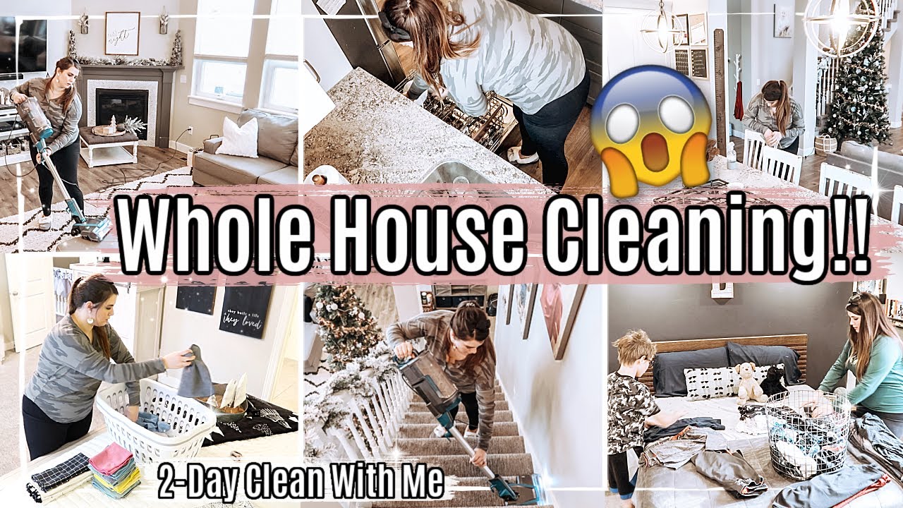 NEW! WHOLE HOUSE CLEAN WITH ME 2020 :: INSANE 2 DAY CLEANING MOTIVATION + HOMEMAKING
