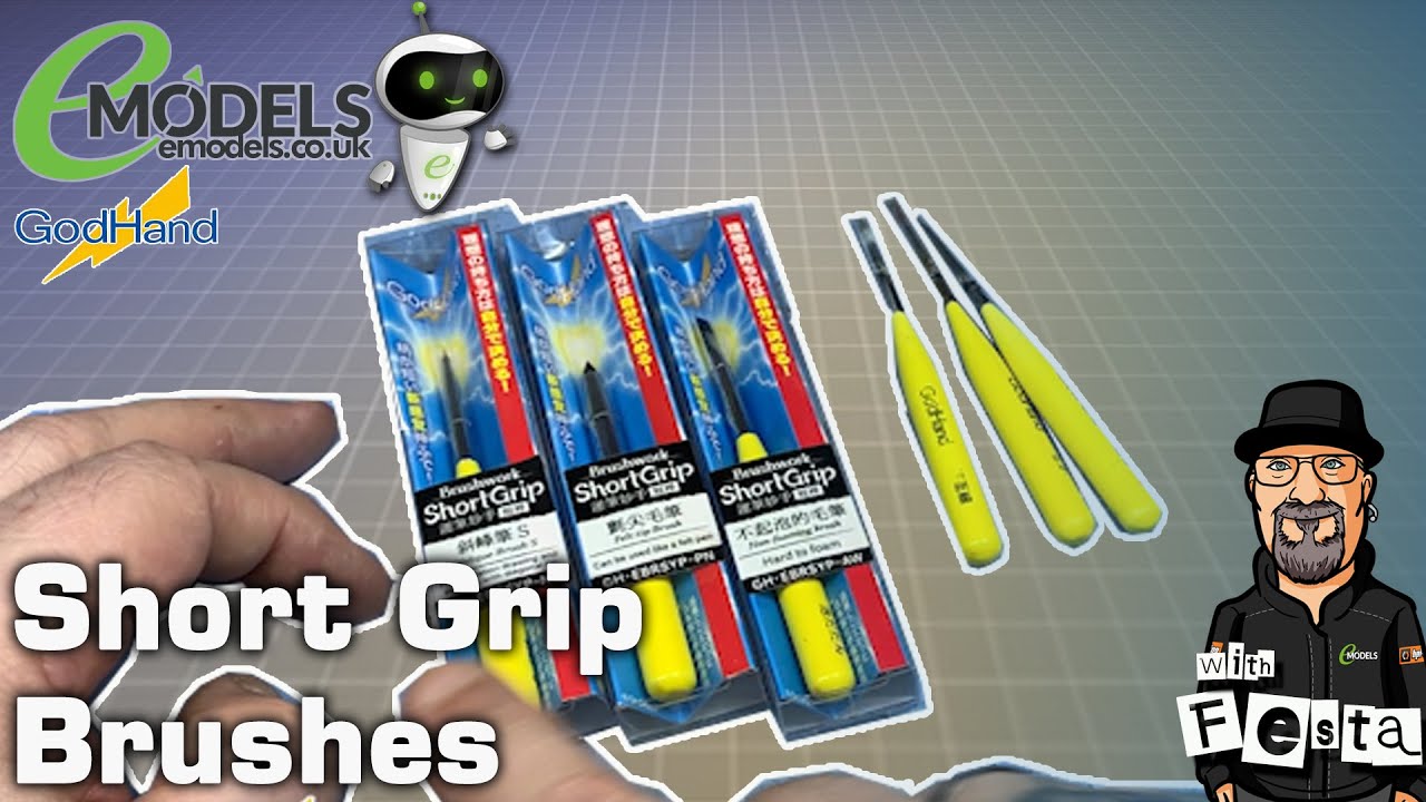 GodHand Short Grip Brushes.