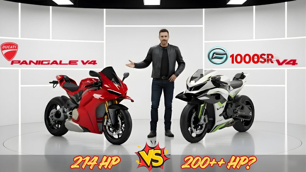 2026 CFMOTO 1000SR V4 -VS- DUCATI PANIGALE V4!! | Противостояние супербайков!
