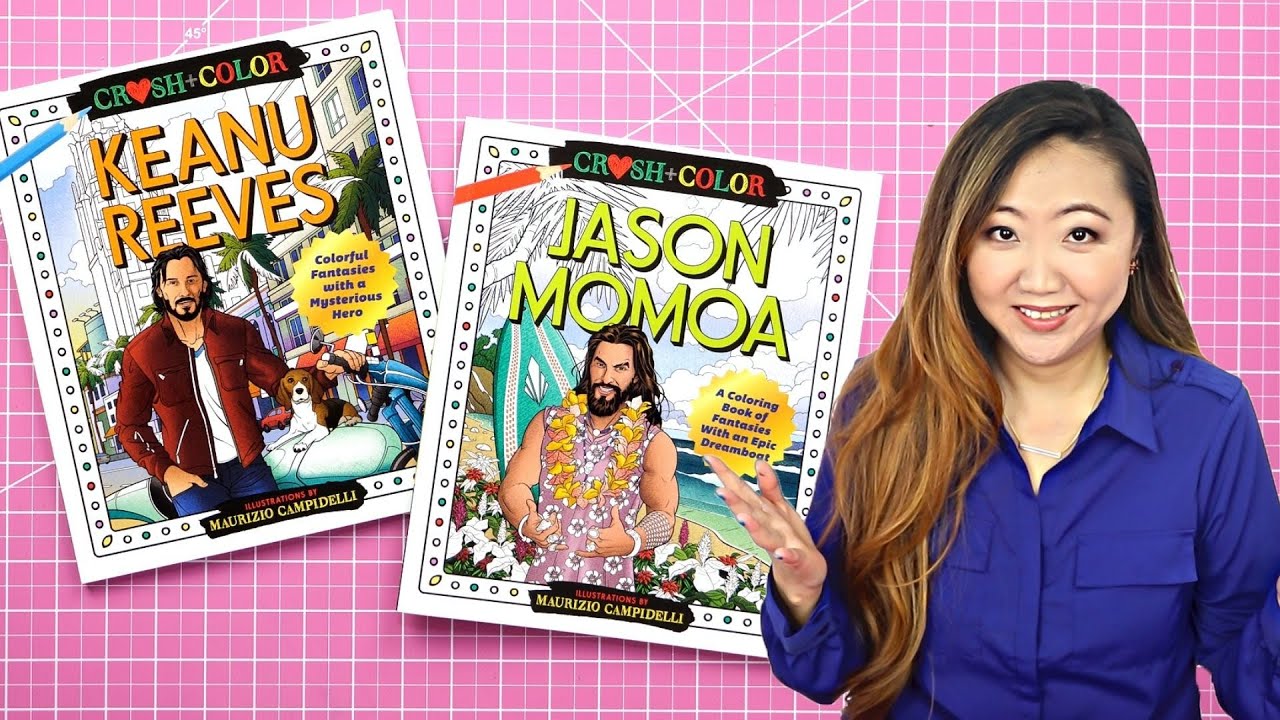 Coloring with Keanu Reeves + Jason Momoa ❤️‍🔥 Adult Coloring Books | Hilarious Gift Idea?