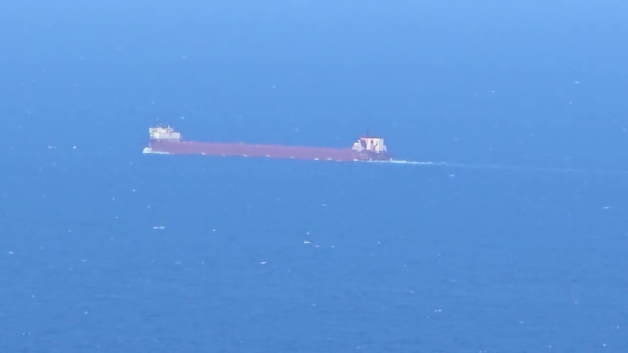 Late August freighter Duluth, MN bound 