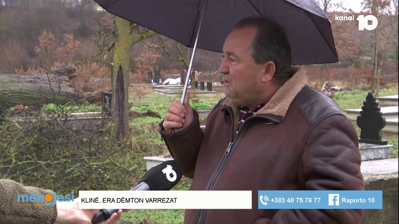Era e fuqishme në Klinë dëmton varrezat